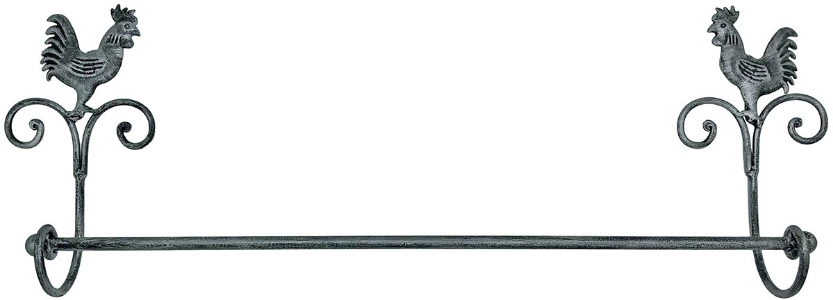 Lavandoux - Rustieke Handdoekrek - Haan - Metaal - 68cm