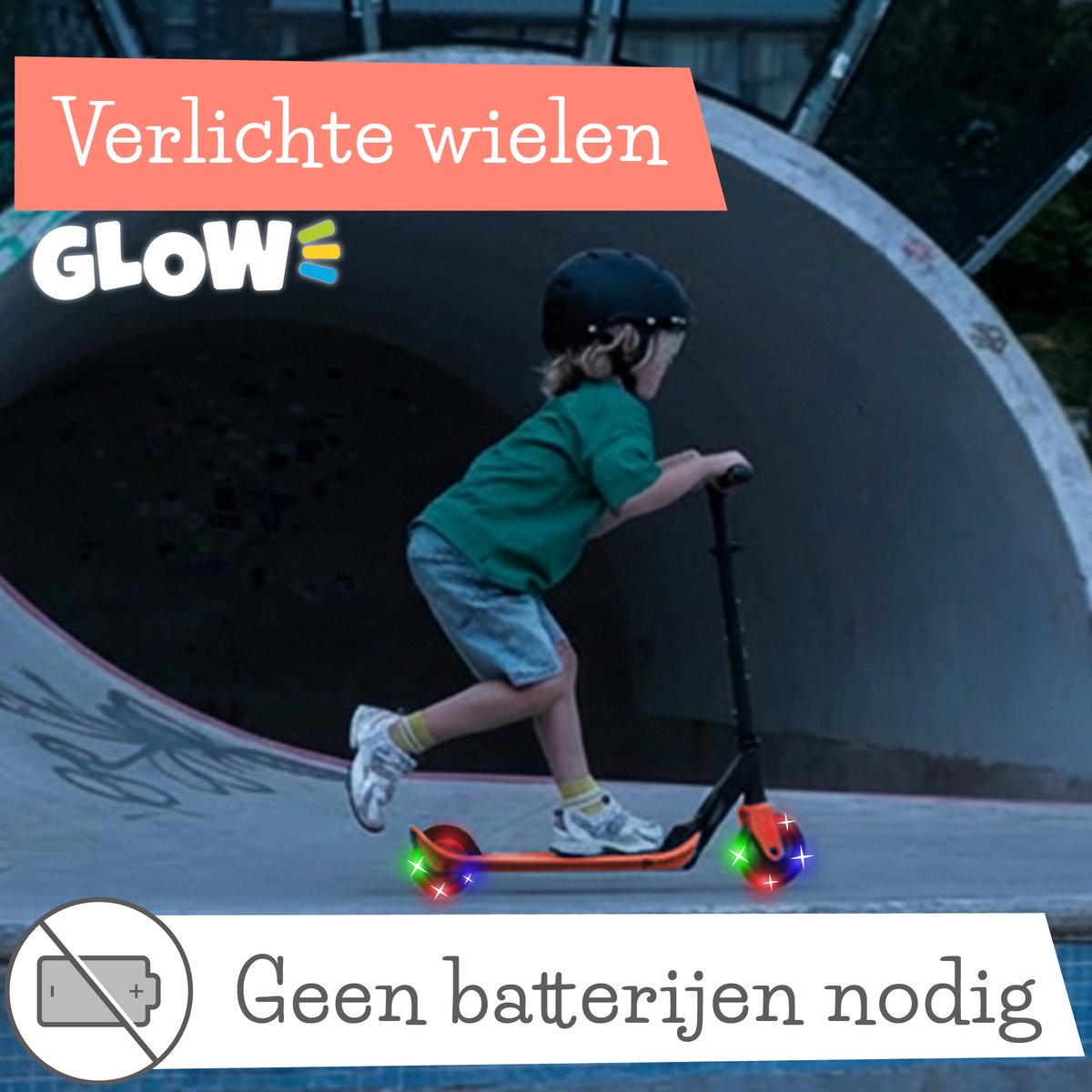 Chillafish Kinderstep Roze - Opvouwbaar met LED wielen (5+)