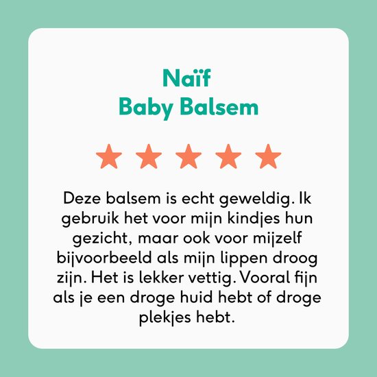 Naïf Baby Balm Voordeelset - Baby & Kind - 0% Parfum - Extra Vette Balsem - Gezicht en Lichaam - 2x30ml van Merkloos — afbeelding 4