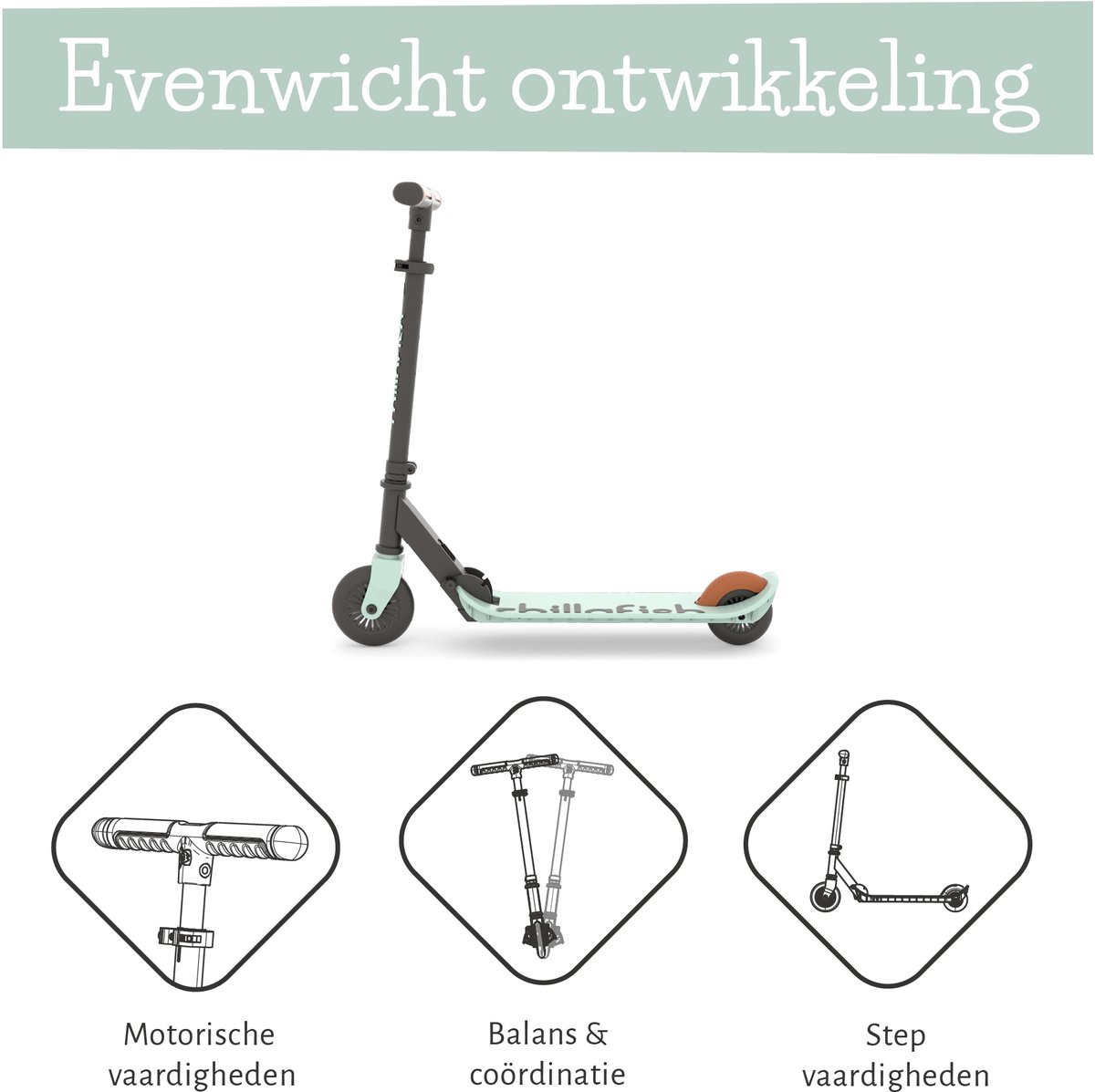 Chillafish Kinderstep jongen en meisje vanaf 5 jaar met voetrem - Licht Groen - Step met verstelbaar stuur - Opvouwbaar en lichtgewicht met ABEC-5 wielen - Model Flexxi — afbeelding 10