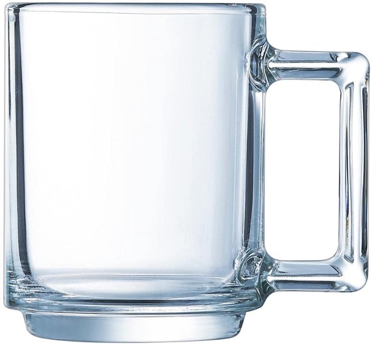 Glazen Mokken - Koffiebekers - Thuisgebruik - Magnetronbestendig - 9 Cl - Transparant
