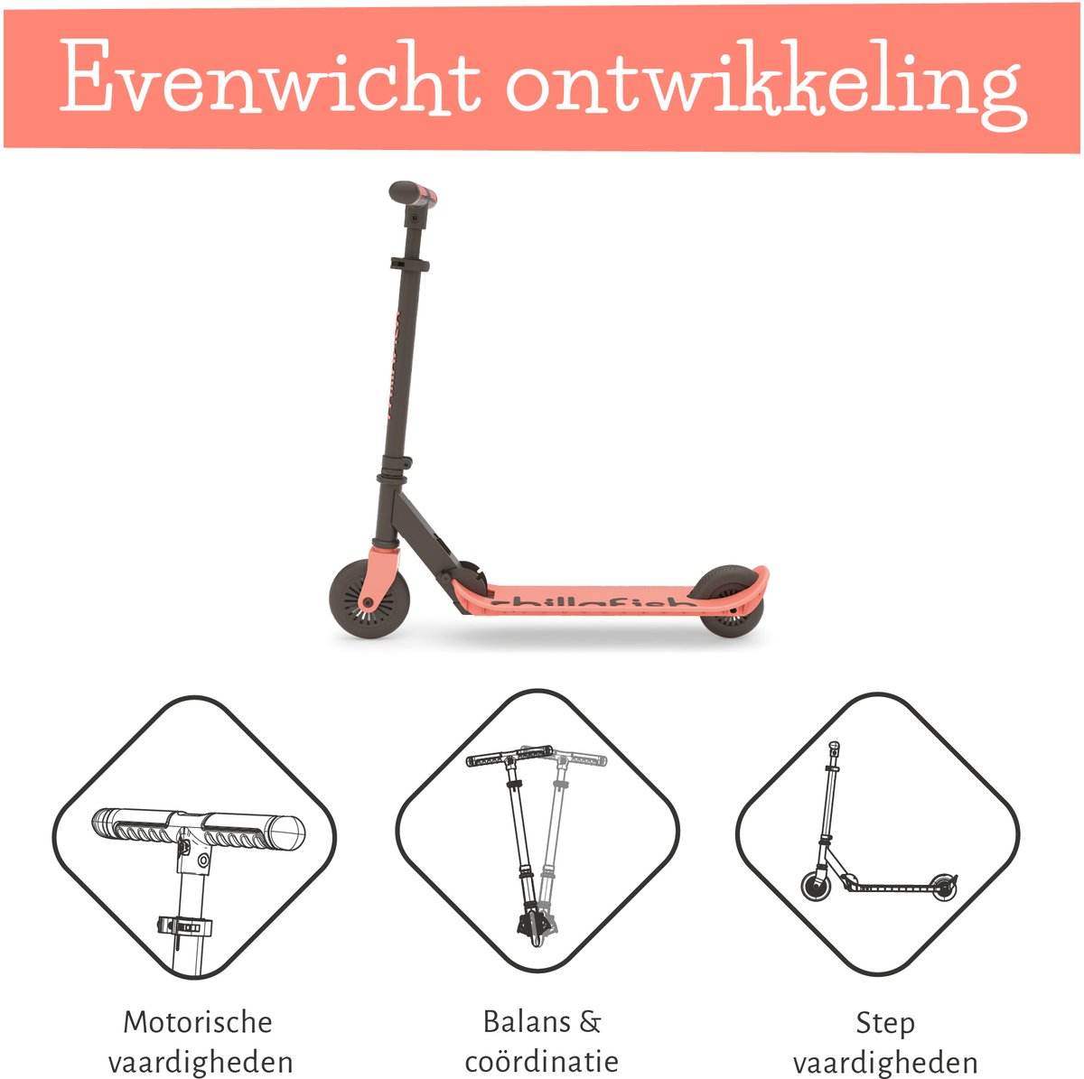 Chillafish Flexxi - Opvouwbare, lichte kinderstep met voetrem thumbnail 6