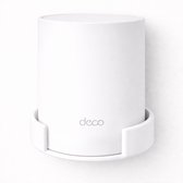 Wandhouder geschikt voor TP-Link Deco X10 / X20 / X50 / X55 / X60 – Mesh WiFi Houder / Router Wall Mount – Incl. Schroeven – Wit