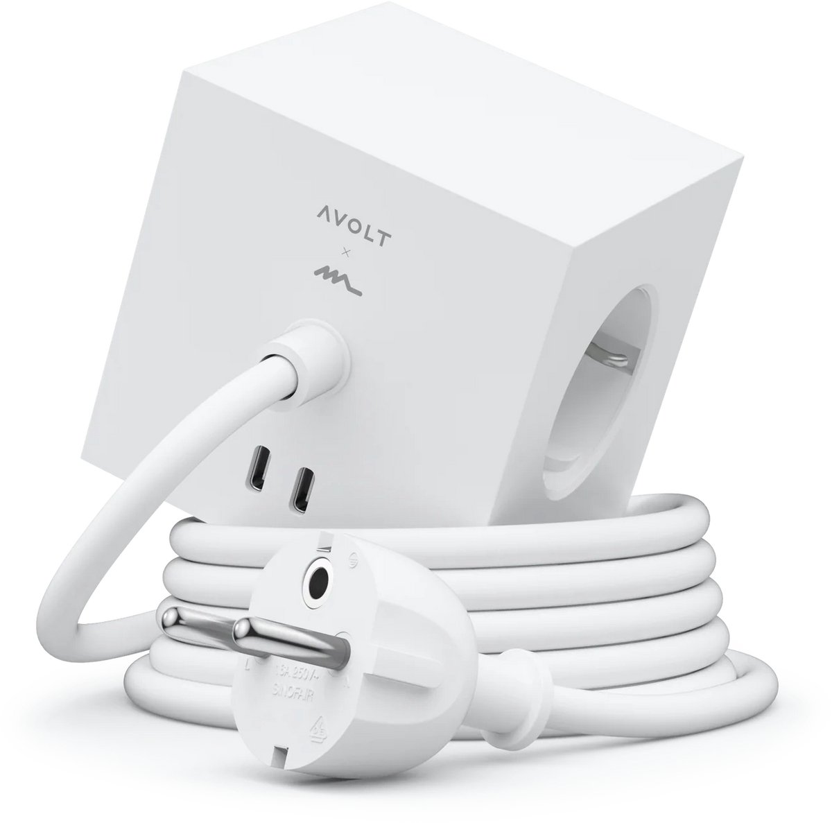AVOLT - Square 1 - Adapter - USB-C - 30W - 3m - Opal White