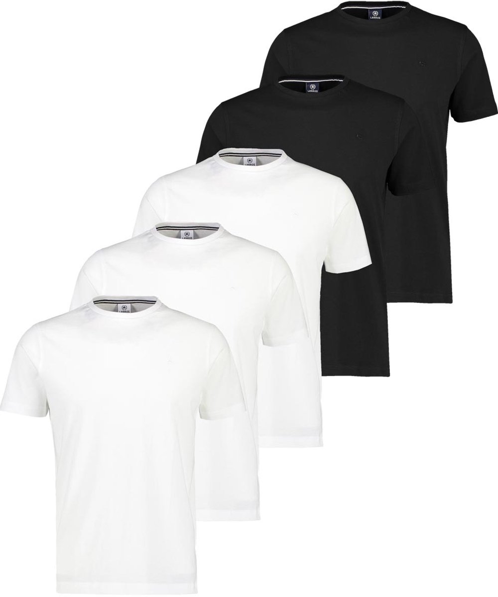 LERROS Heren t-shirt 5 pack Basic