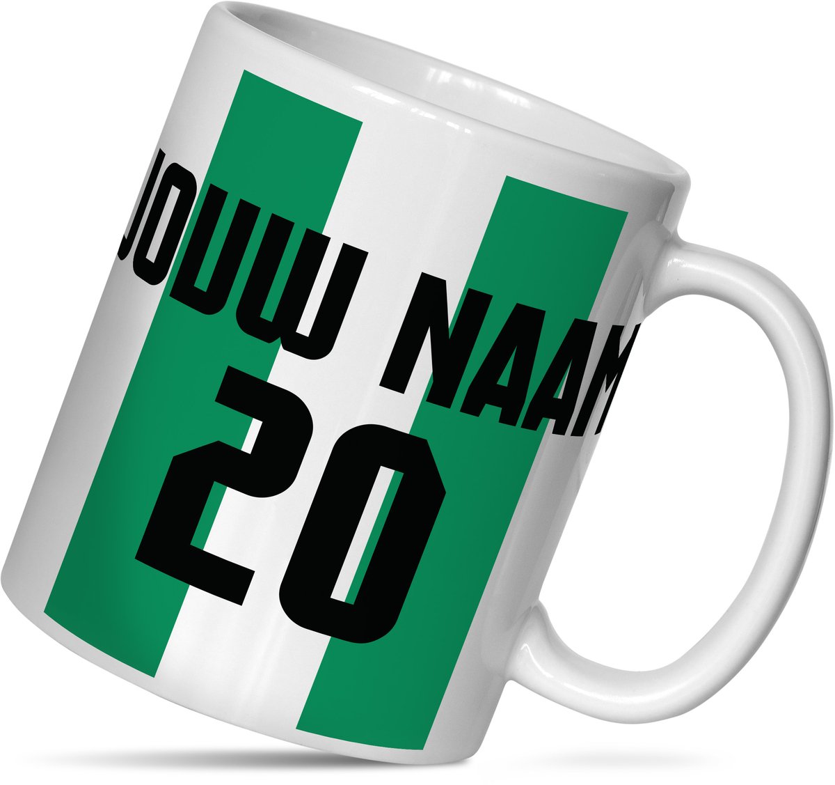 Mok Groningen - Groen & Wit - Fan Cadeau Trots van het Noorden