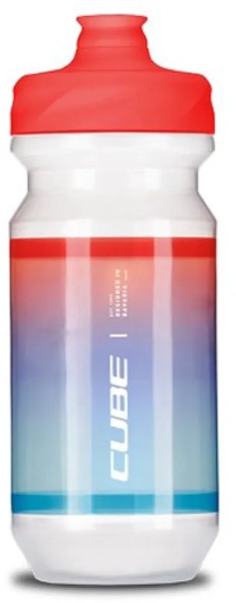 CUBE Bidon 500 TEAMLINE WHITE/BLUE/RED — afbeelding 2