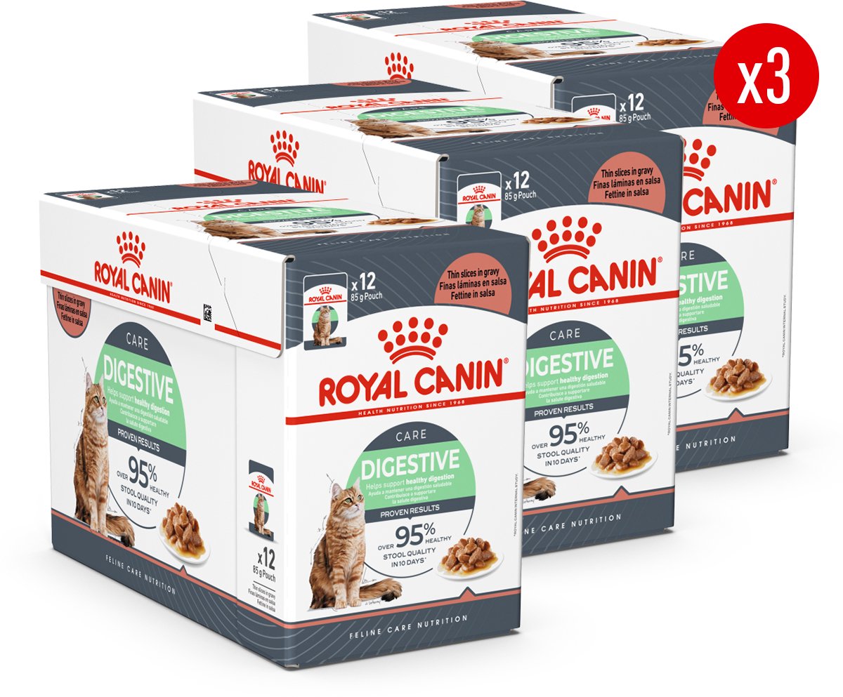 Royal Canin Digestive Care in Gravy - 36 x 85 g - Katten Natvoer - Voordeelverpakking