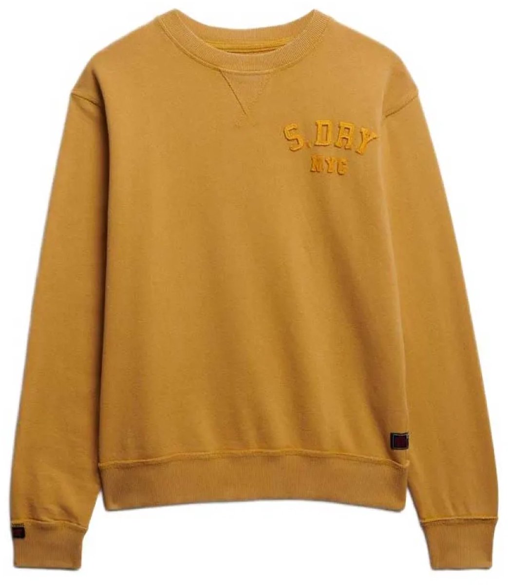 Superdry Vintage Athletic Tonal Crew Sweatshirt L Man Goud