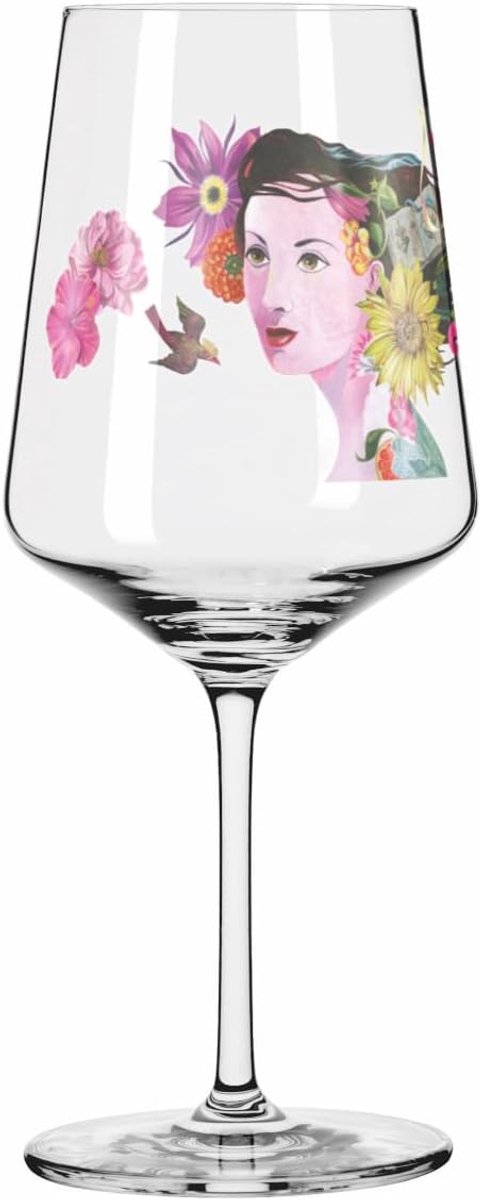Aperitiefglas Kristal - Glas voor Drankjes - Zomerse Momenten - Vaatwasmachinebestendig - 544 ml - Meerkleurig