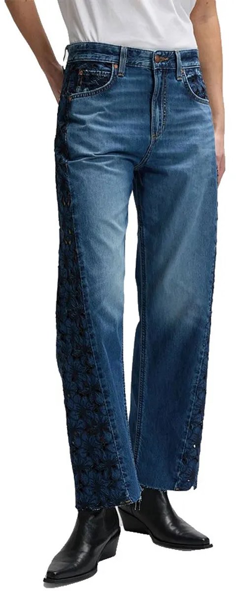 Lee Rider Barrel Loose Fit Spijkerbroek 27 31 Vrouw Blauw