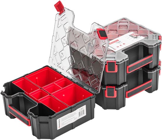 Assortimentsdoos 3 stuks - Opbergdozen met vakken - Kleine onderdelen ...
