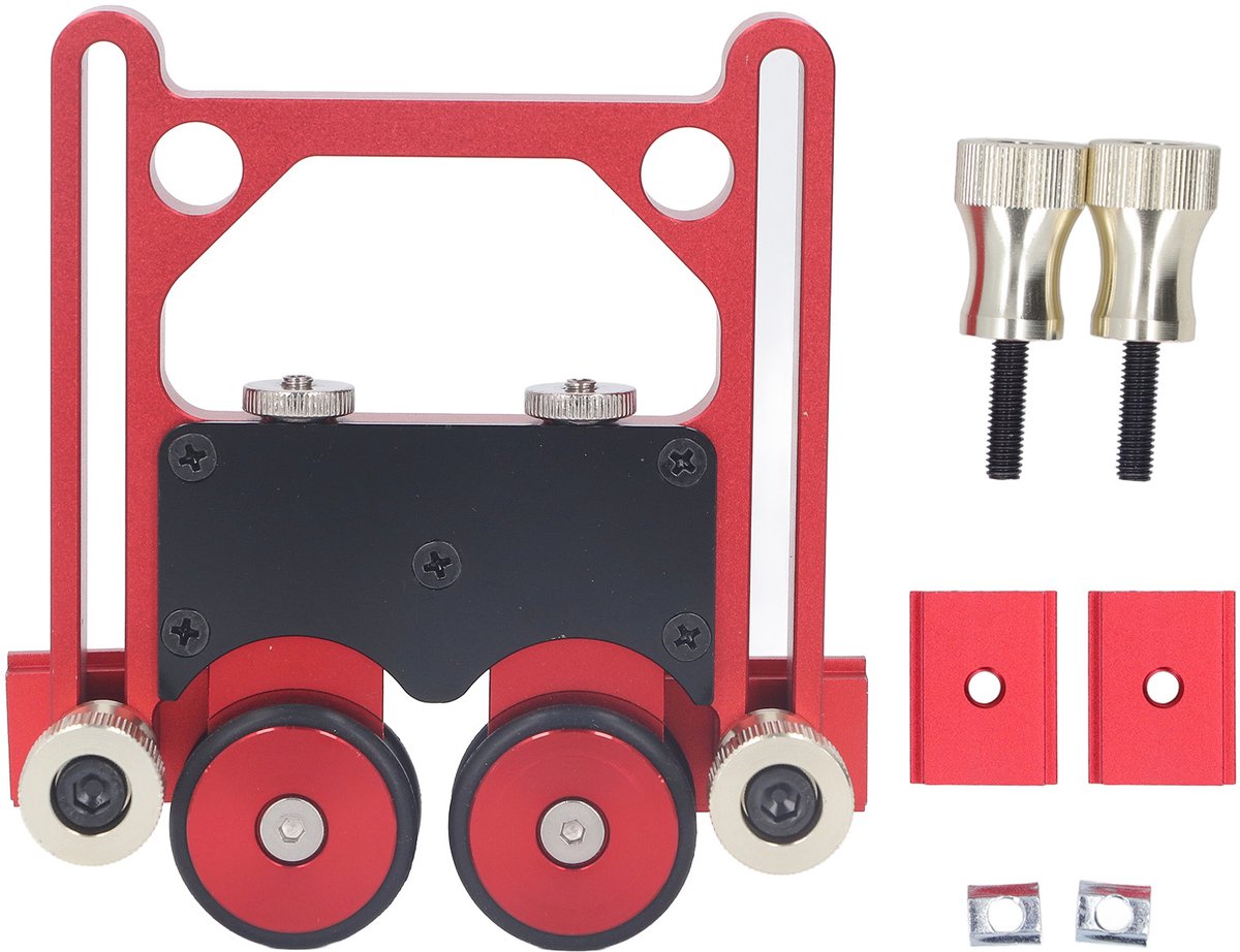 Table Saw Roller Geleider – Dubbele Lagerrollen – Anti Terugslag Functie – Aluminium Constructie – Voor Tafelzaag Houtbewerking