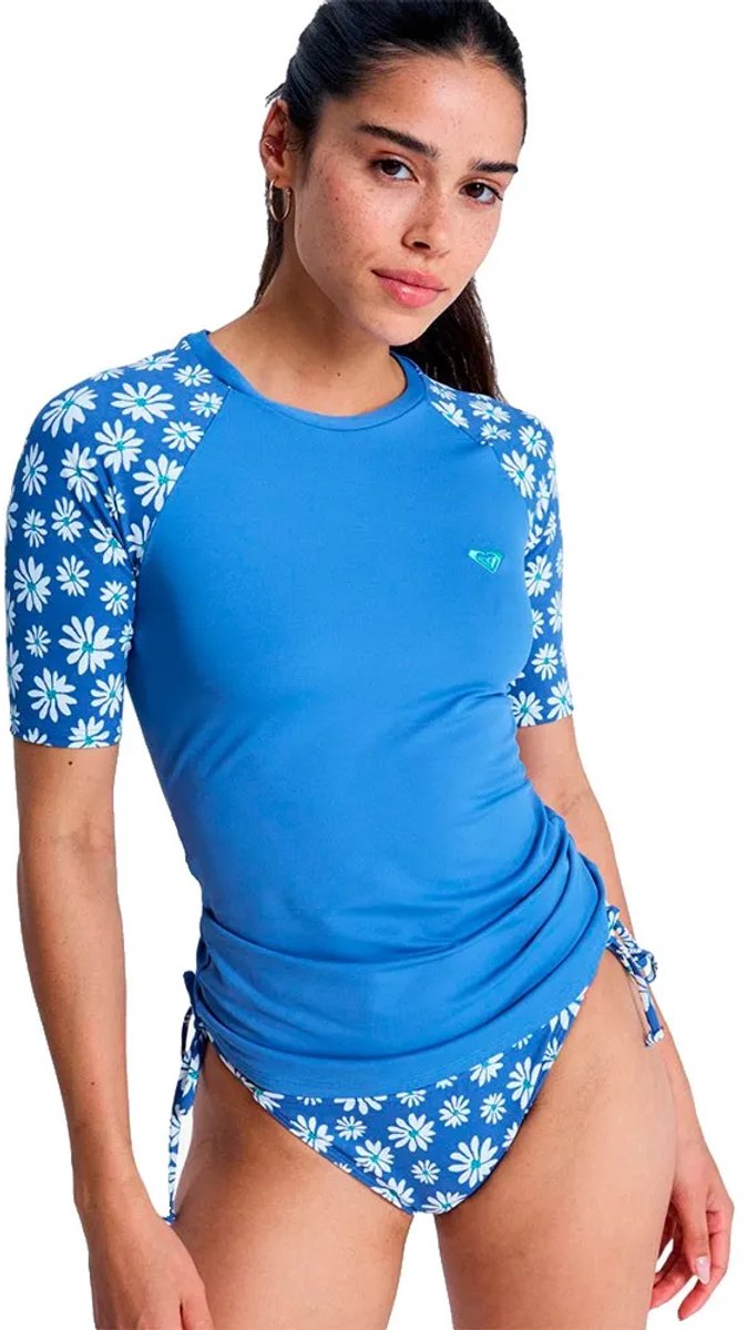 Roxy The Classic Korte Mouw Rash Guard Vrouw Blauw