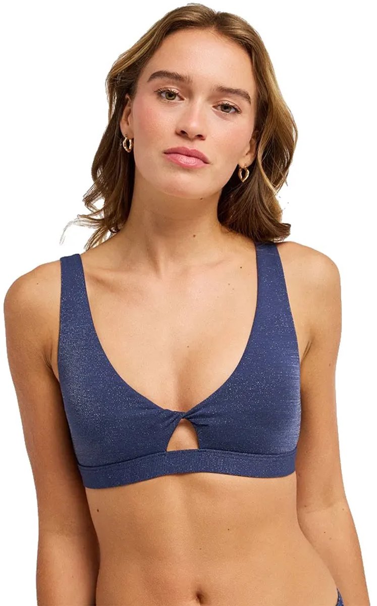 Roxy Shine Elongated Bralette Bikinitop XL Vrouw Mood Indigo