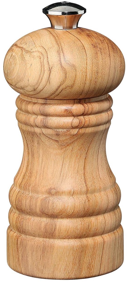 Pepermolen - Kruidenmolen - Vers Koken - Handmatig Gebruik - 18 cm Hoog - Naturel Hout