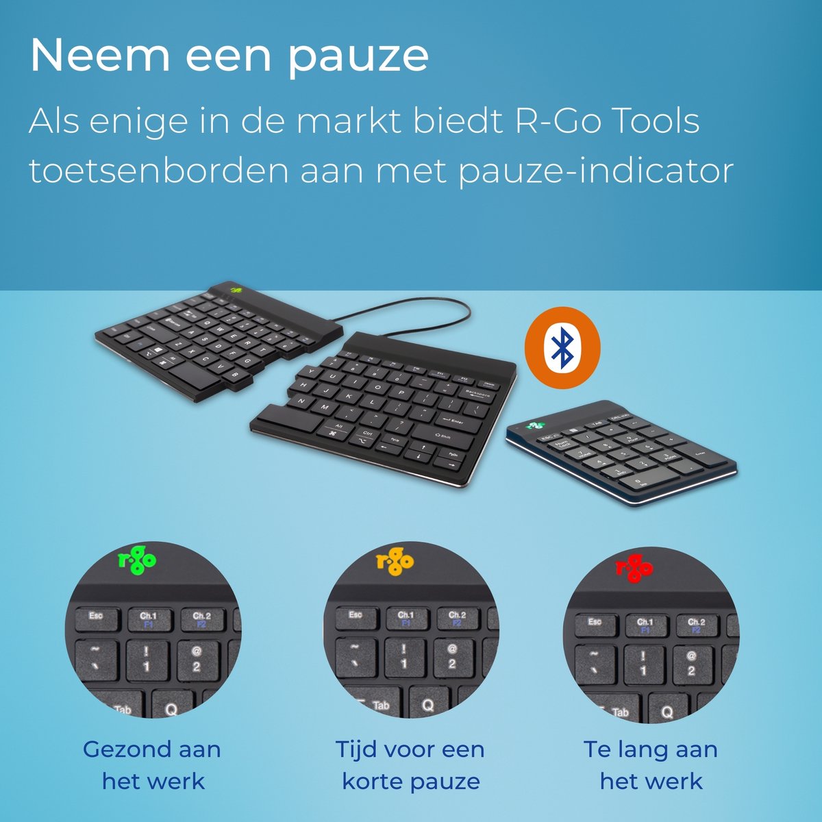 R-Go Split Break - Gesplitst toetsenbord met Numpad thumbnail 4