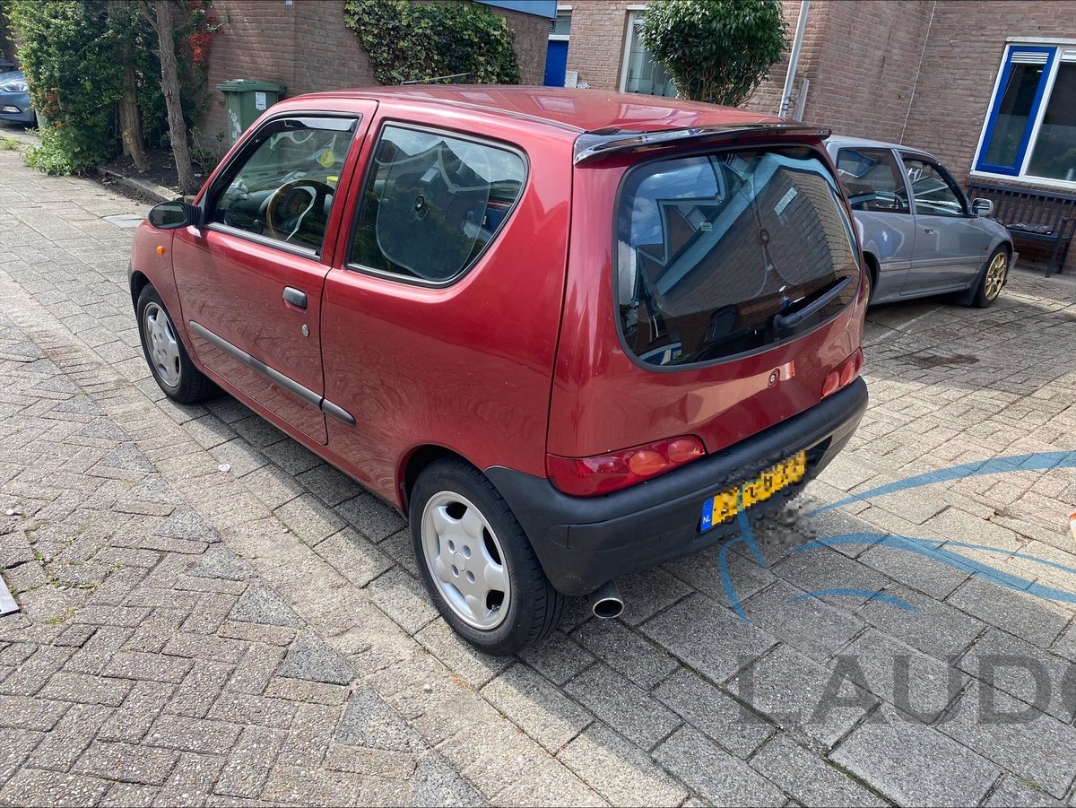 Fiat Seicento spoiler - dakspoiler zwart - pasvorm tbv model VANAF 1998