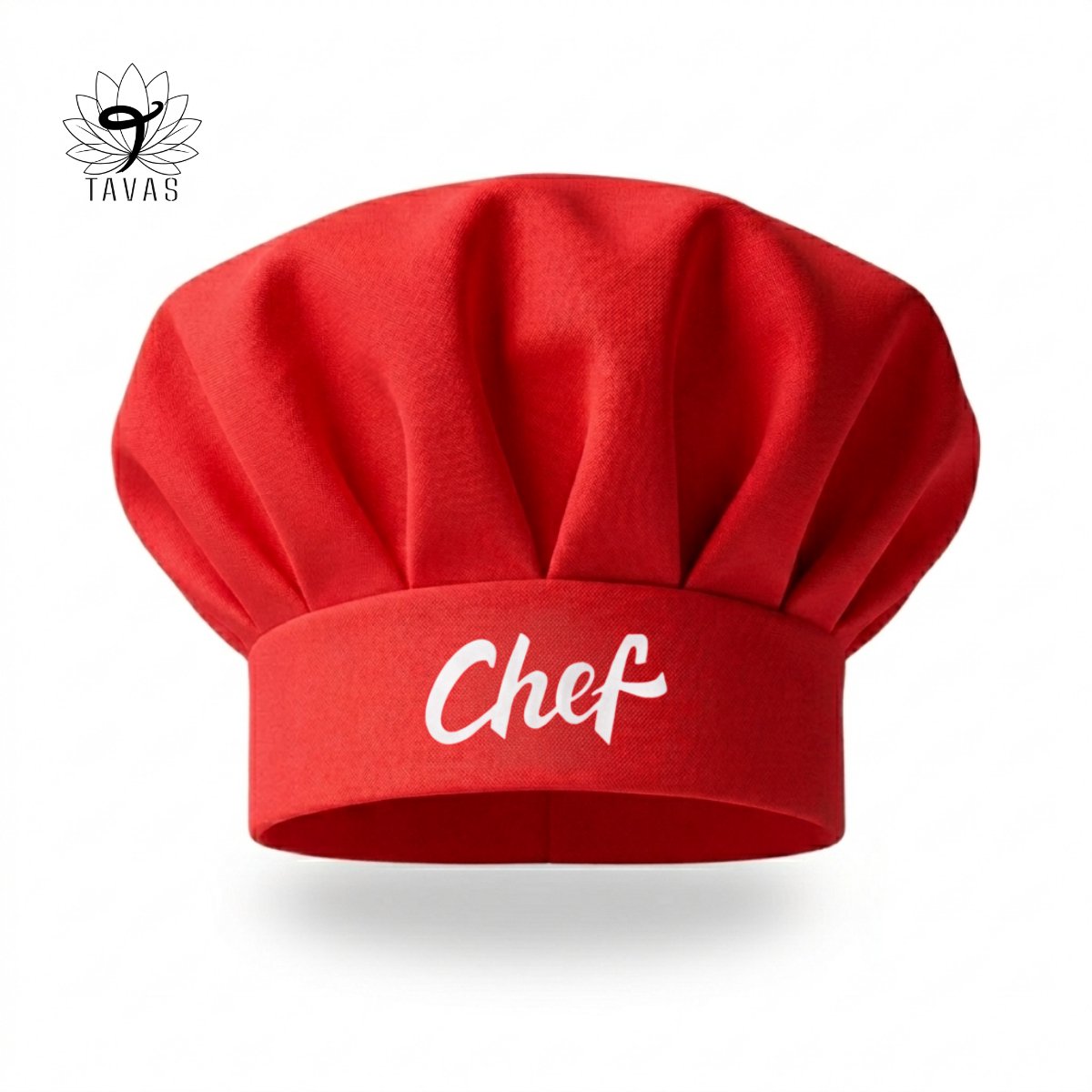 Tavas Chef Koksmuts - Rood - Koksmuts voor volwassenen