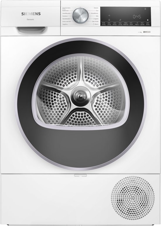 Siemens iQ500 WQ43G1DANL - Warmtepompdroger - 9 kg - AutoDry - Wit
