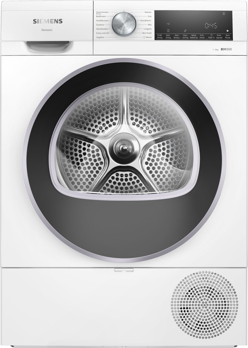 Siemens iQ500 WQ43G1DANL - Warmtepompdroger - 9 kg - AutoDry - Wit