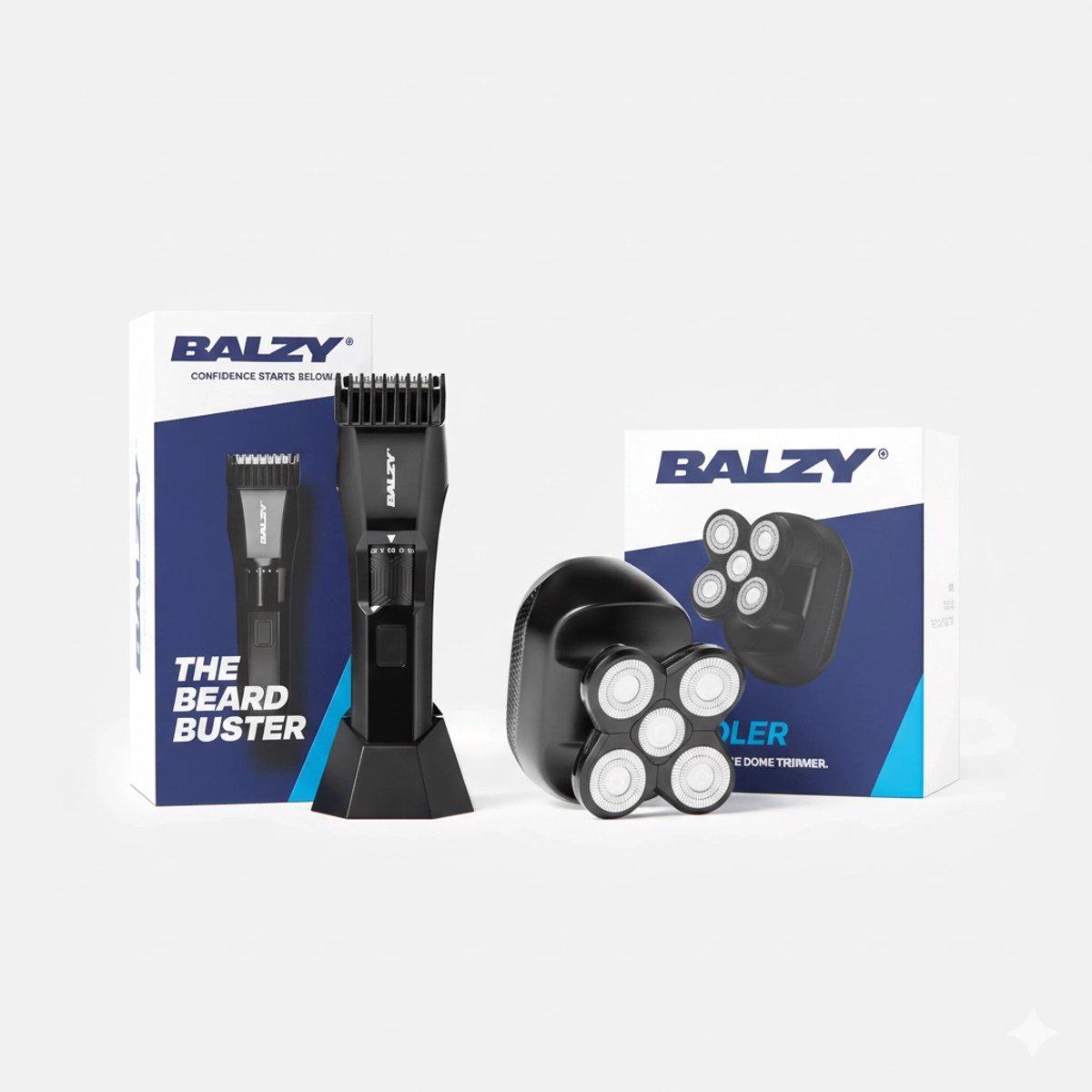 BALZY® Head & Beard Bundel – HeadHandler + BeardBuster | hoofdtrimmer & Baardtrimmer | scheerapparaat | trimmer | tondeuse