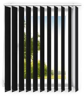 time4blinds - verticale lamellen - verduisterende lamellen voor kantoorwerkplekken en voor thuis - Slaapkamer Jaloezieën - Keuken Jaloezieën - 150x165 cm - Zwart