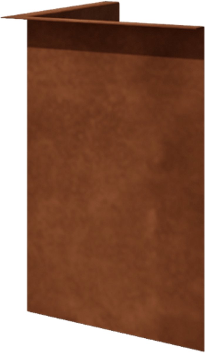 Cortenstaal borderrand - Gezet - Binnenhoek - Hoogte 45 cm - Roestkleur - MySteel
