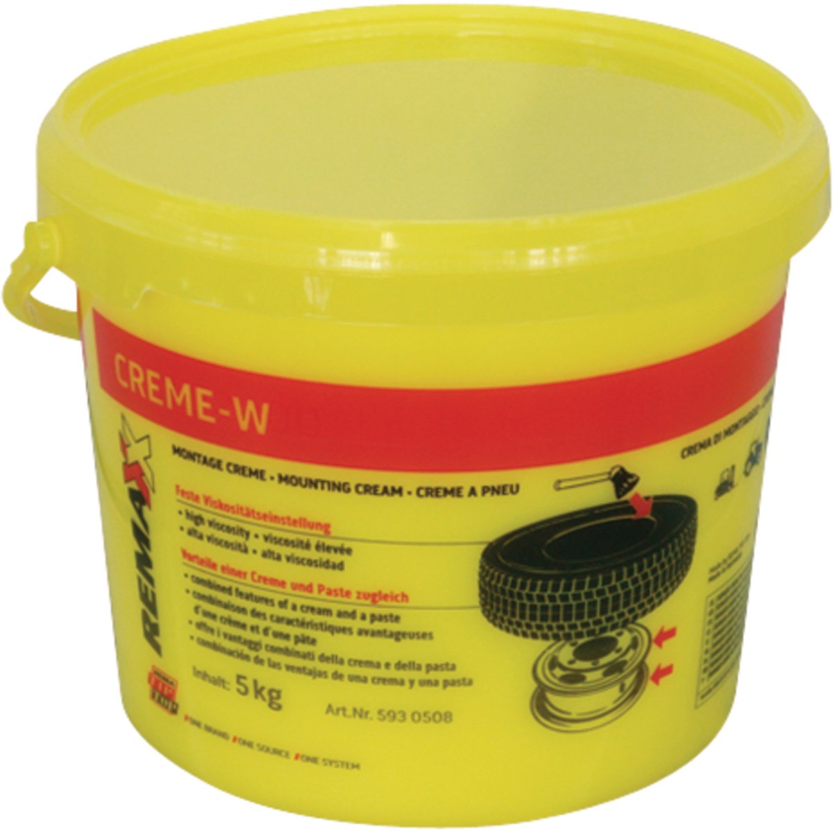 REMA TIP TOP - Montagepasta W - Bandenmontagevet - Wit - 5kg