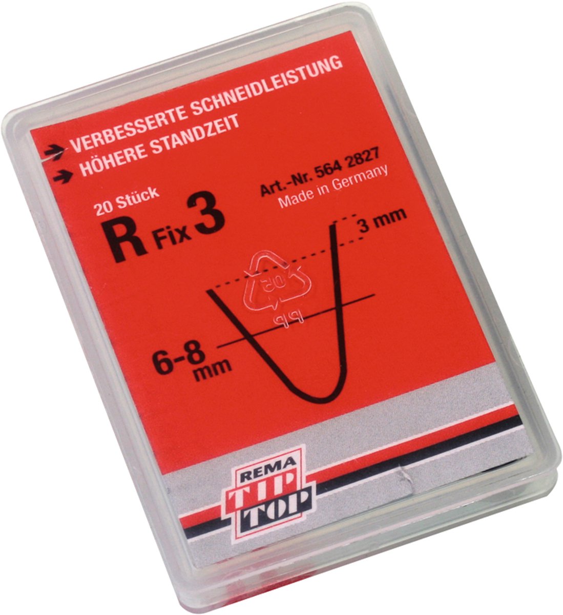 REMA TIP TOP - Opsnijmessen R3 - Profielmessen - 6mm tot 8mm - 20 stuks