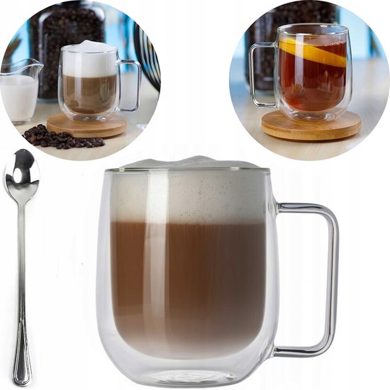 Foto: Bk thermisch glas 300ml met oor borosilicaatglas