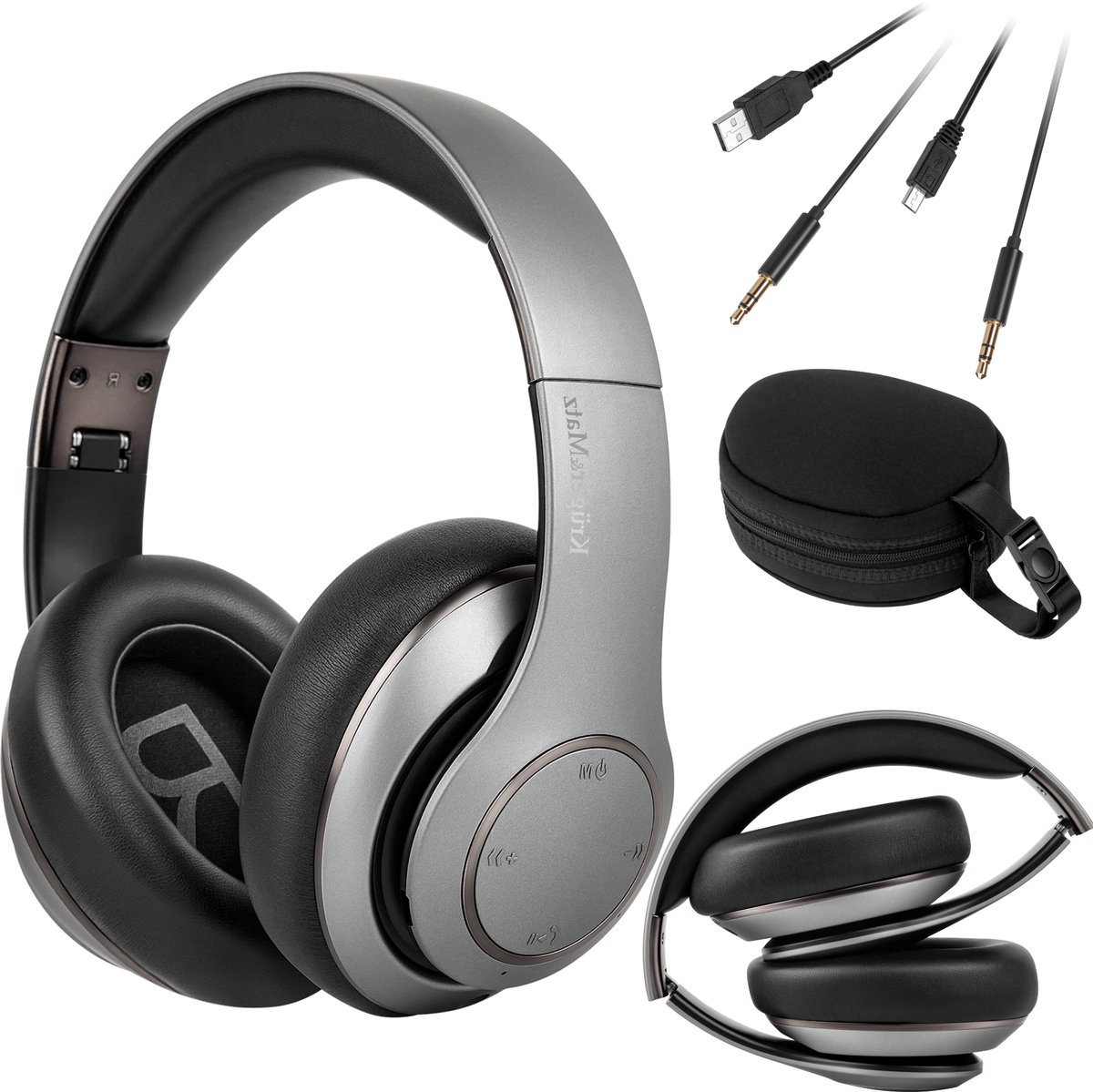Krüger&Matz Street 3 - Draadloze Over-ear Koptelefoon - Bluetooth 5.0 - Intuïtief Bedieningspaneel