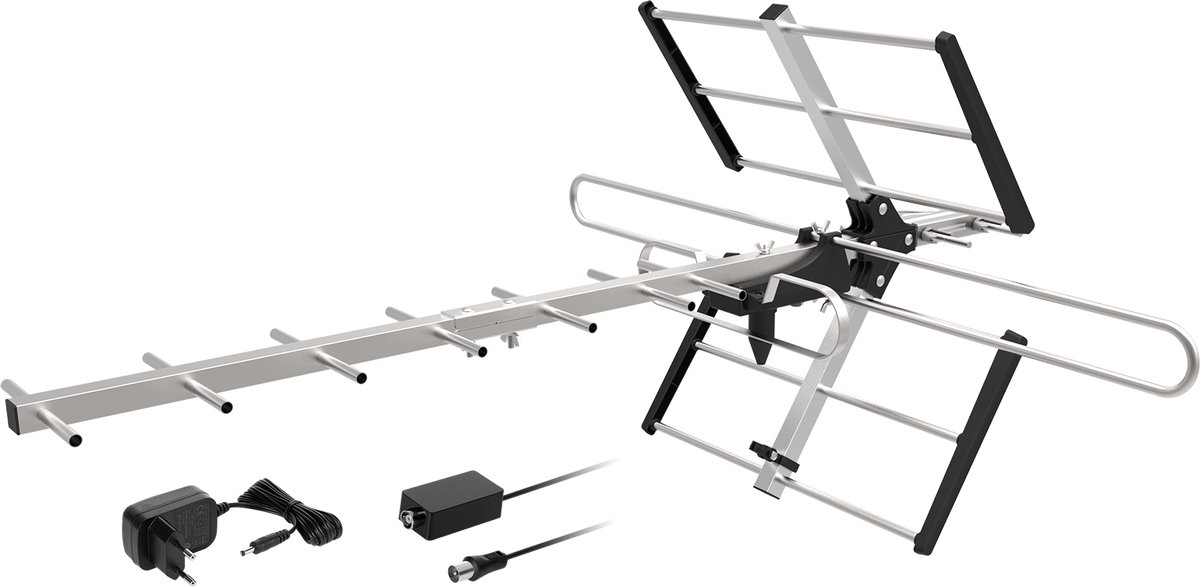 Cabletech - Yagi TV Antenne - Actieve Richtantenne - DVBT2 Ondersteuning - LTE-filter