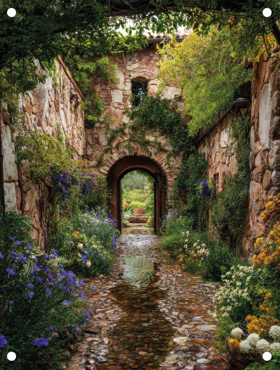 Tuinposter Beekje