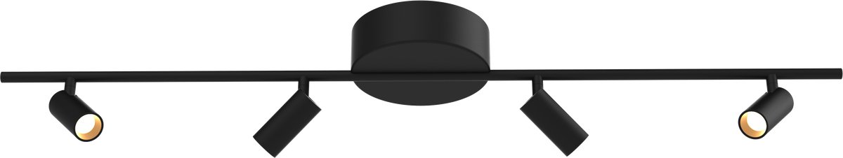 ETH Minora Spot 4 Lichts 14w led dimbaar Zwart