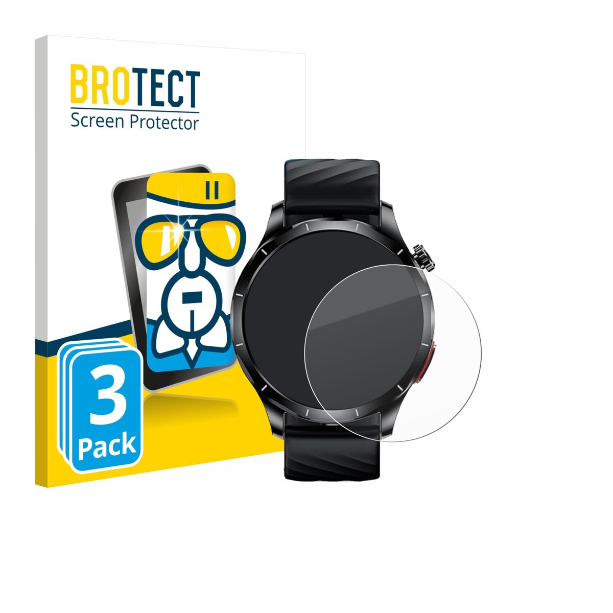 Screenprotector 3 Stuks voor Lgnitek Aegis S1 1.43" Beschermglas transparant