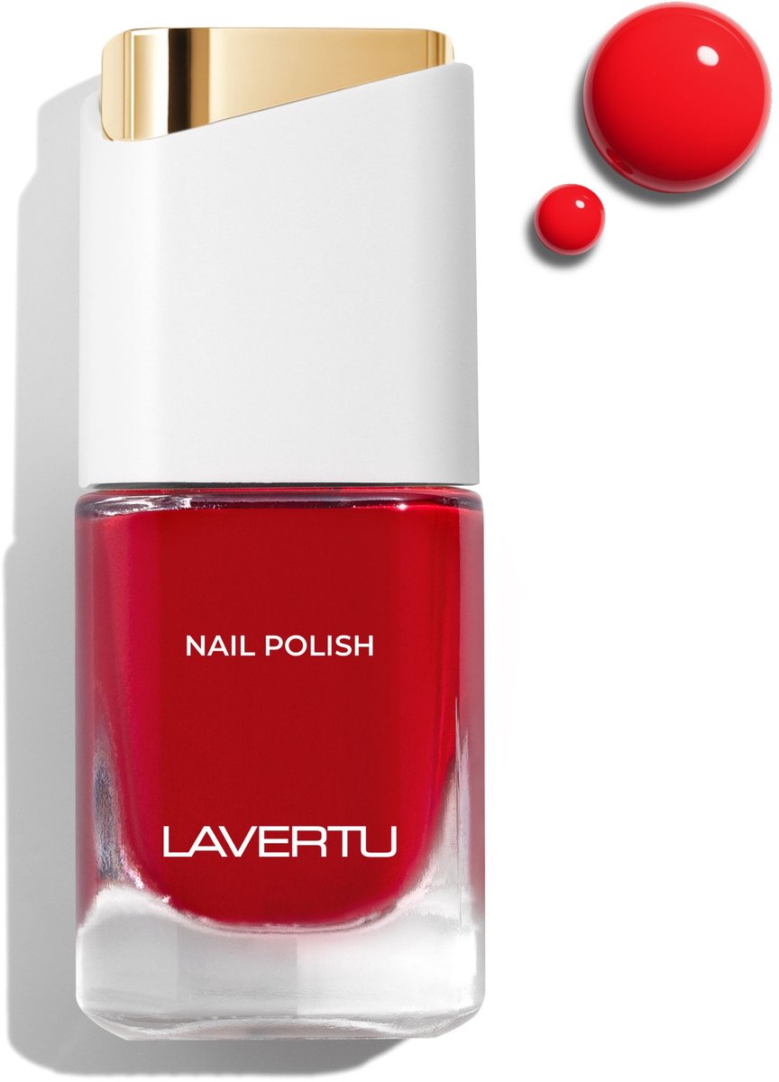 LAVERTU Nagellak Nature – 35 Delbard Orange - Langhoudende Vegan Oranje Nagellak met Natuurlijke Glans – Sneldrogend & Verzorgend – 10 ml