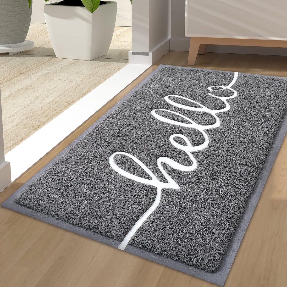 Hallo Deurmat, voor binnen en buiten, antislip vuilvanger, wasbare buitenmat voor voordeur