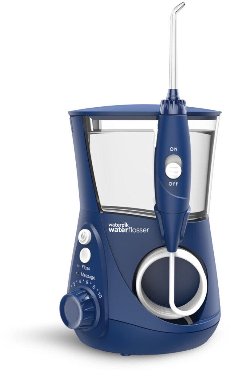 Bol.com Waterpik Ultra Professional WP-663 – Waterflosser – Blauw – 10 Drukstanden – 7 Opzetstukken aanbieding