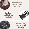 Houdt de auto vrij van haren en vuil, snelle en makkelijke installatie, antislip zorgt voor stevige ligging.