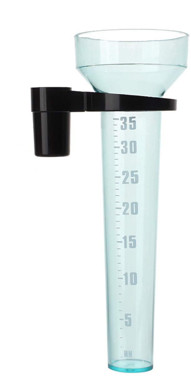 Regenmeter met grondpen — Transparant — 24 cm — Kunststof — Nauwkeurige meting