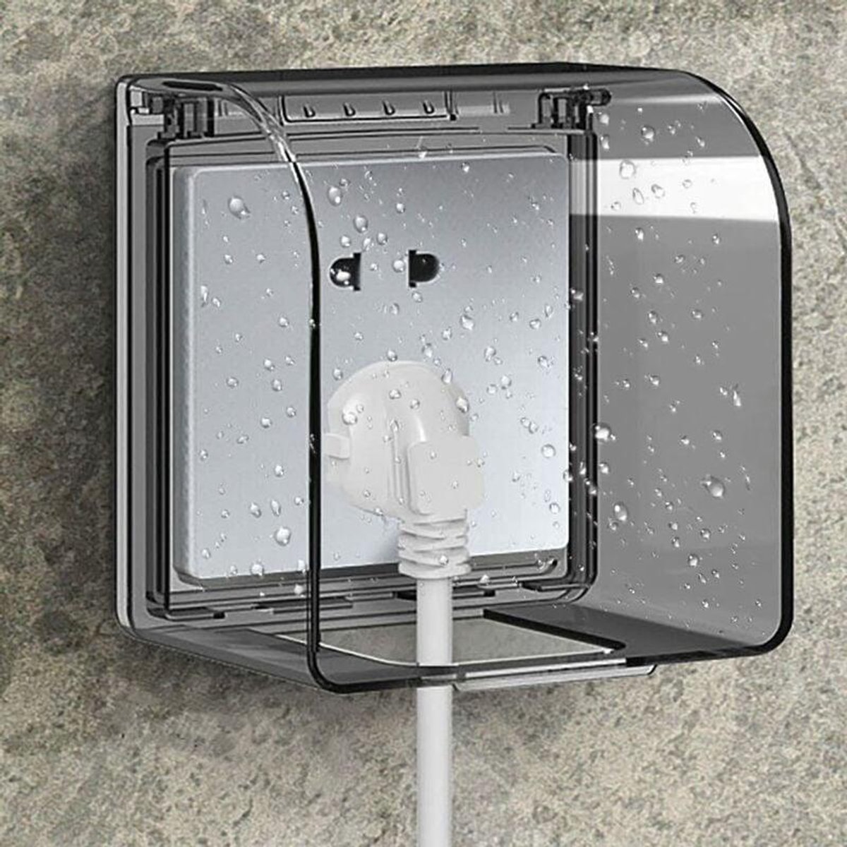 Afdekking Voor Stopcontact - Stopcontactdoos - IP55 Waterdicht - 4 Stuks - Wit