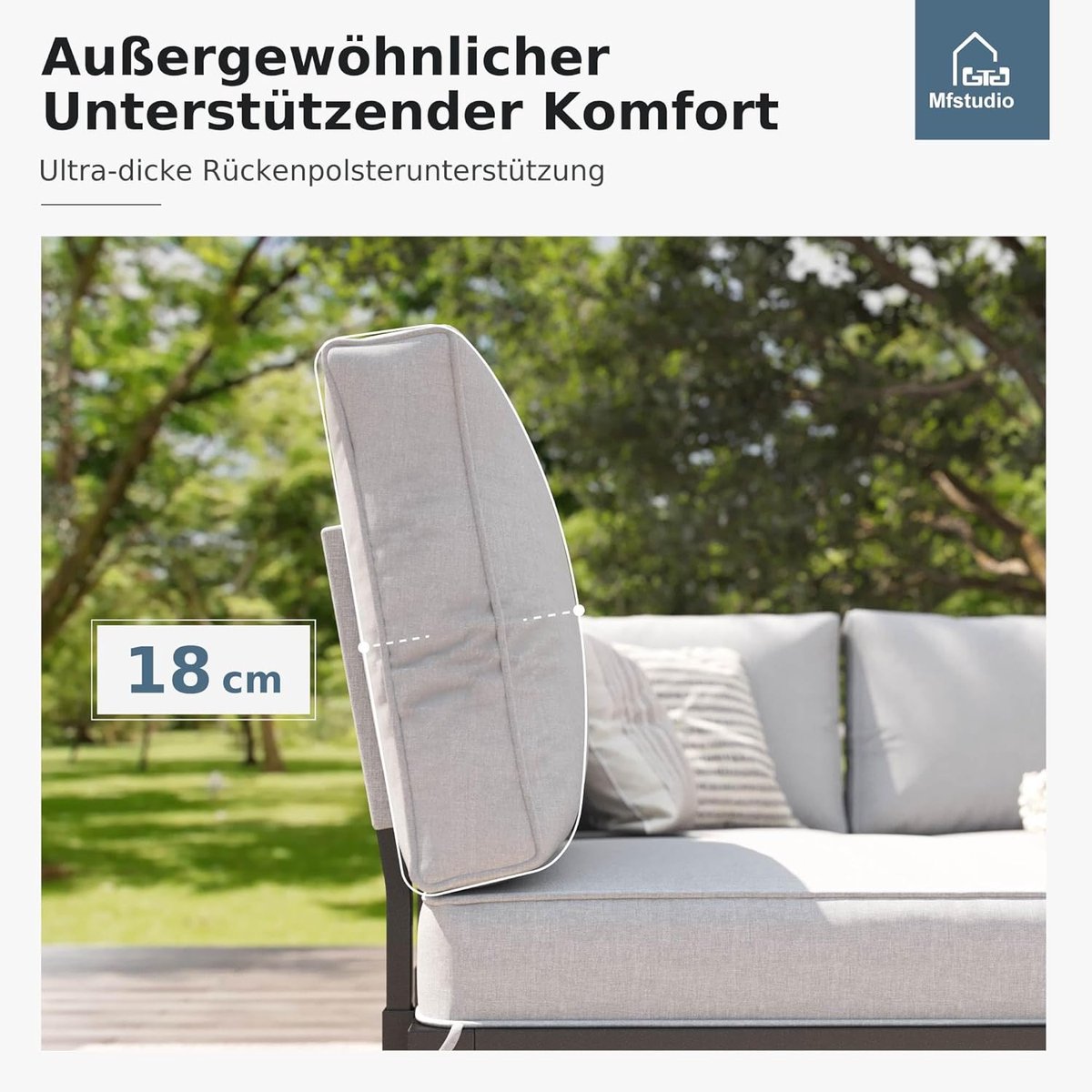 Loungeset Tuinmeubelset Bellavero – Modern L-vormig Outdoor Terrasmeubel met Salontafel en Afneembare Kussens, Modulair, Weerbestendig Metaal, Polyester-Acryl Bekleding – Ideaal voor Balkon, Tuin & Patio