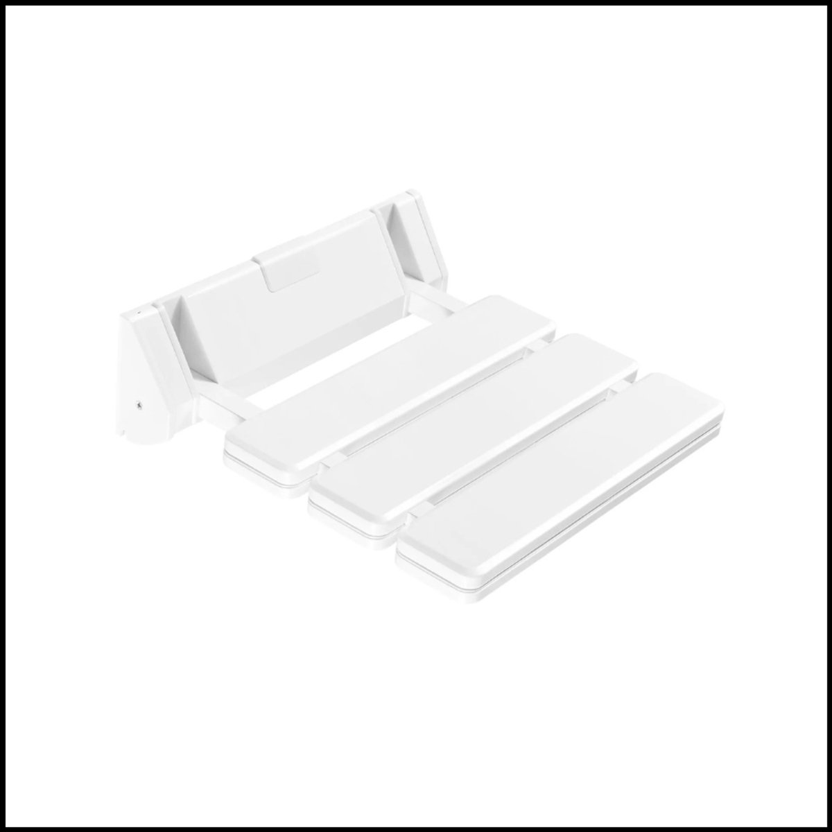 Opvouwbare Douchezitting Wandmontage - Ergonomische Douchebank - Ruimtebesparend Design - Tot 130 kg - Wit