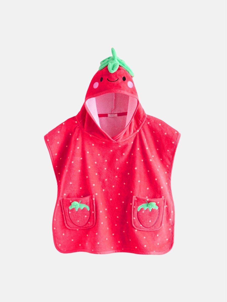 Next - Meisjes - Poncho van badstof - Rood