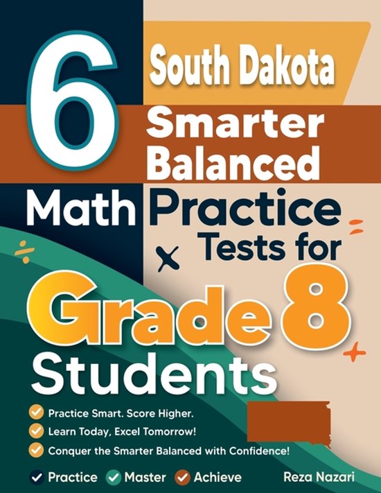 6 South Dakota Smarter Balanced Math Practice Tests for Grad ... - cover