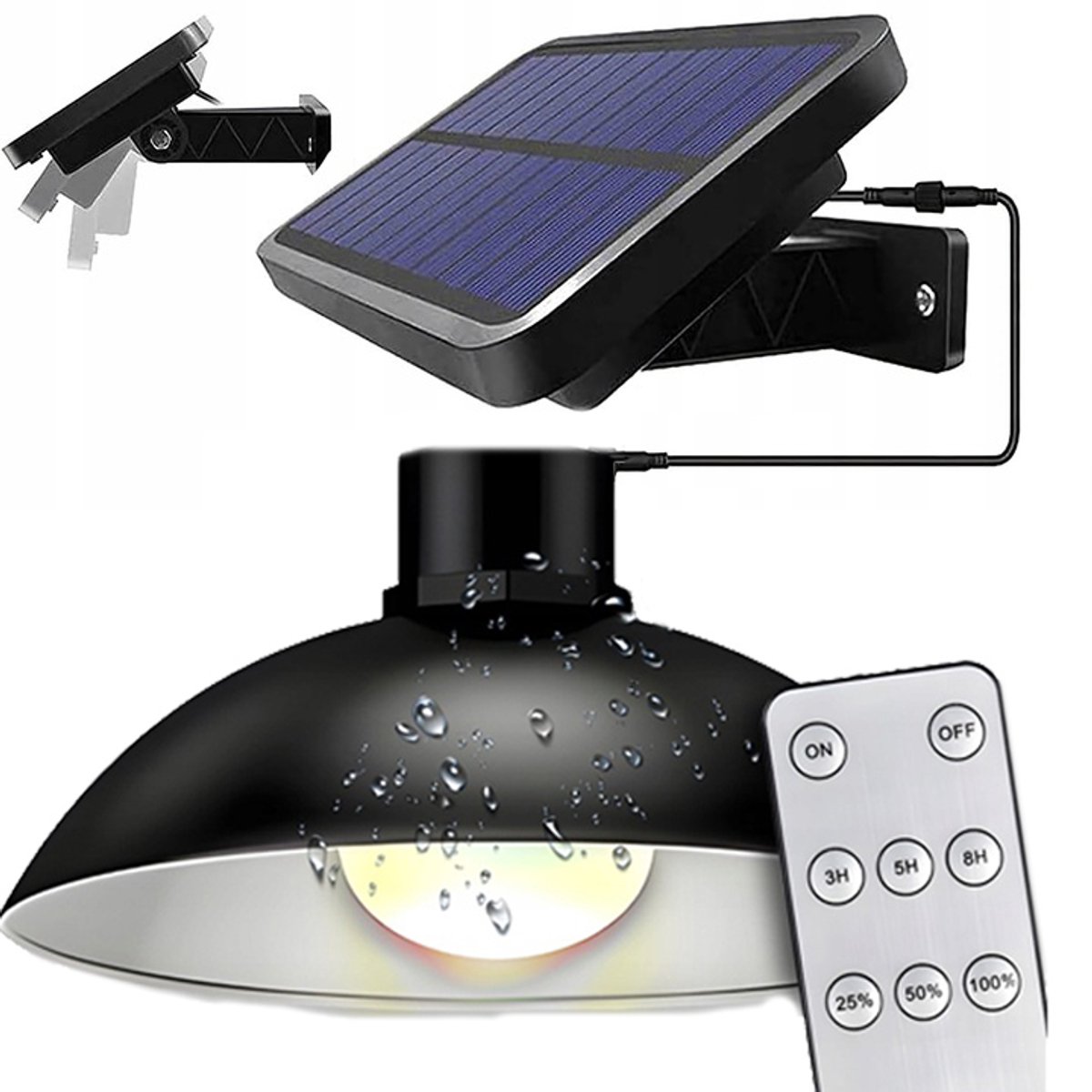 Sternhoff - Solar Tuinlamp - LED Hanglamp - Met Sensor - Inclusief Afstandsbediening