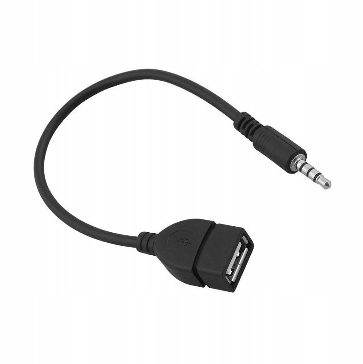 GSM Hurt Serie - AUX Mini Jack 3,5mm USB Adapter - Zwart - Opladen en Gegevensoverdracht