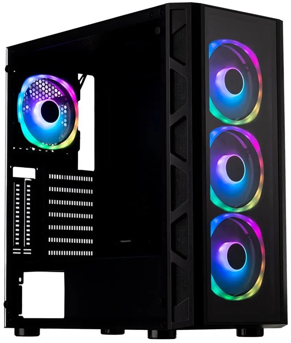 SMX Chest TG - Mid Tower Behuizing ATX Tempered Glass Zwart
