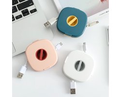 3 stuks Charger Cable Organizer,Portable Cable Management and Storage Holder - Charging Cable Holder Electronic Cord Organizer,For Electronics USB Earbuds Laptop Daily Travel Office Work Airplane